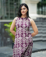 Women Shade of Purple Cotton Co-Ord set