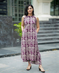 Women Shade of Purple Cotton Co-Ord set