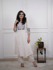 Women White Cotton Daring Summer Co-Ord set