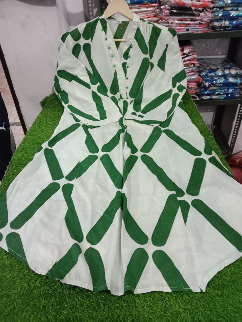 Trending Green Zigzag Print Co-ord set