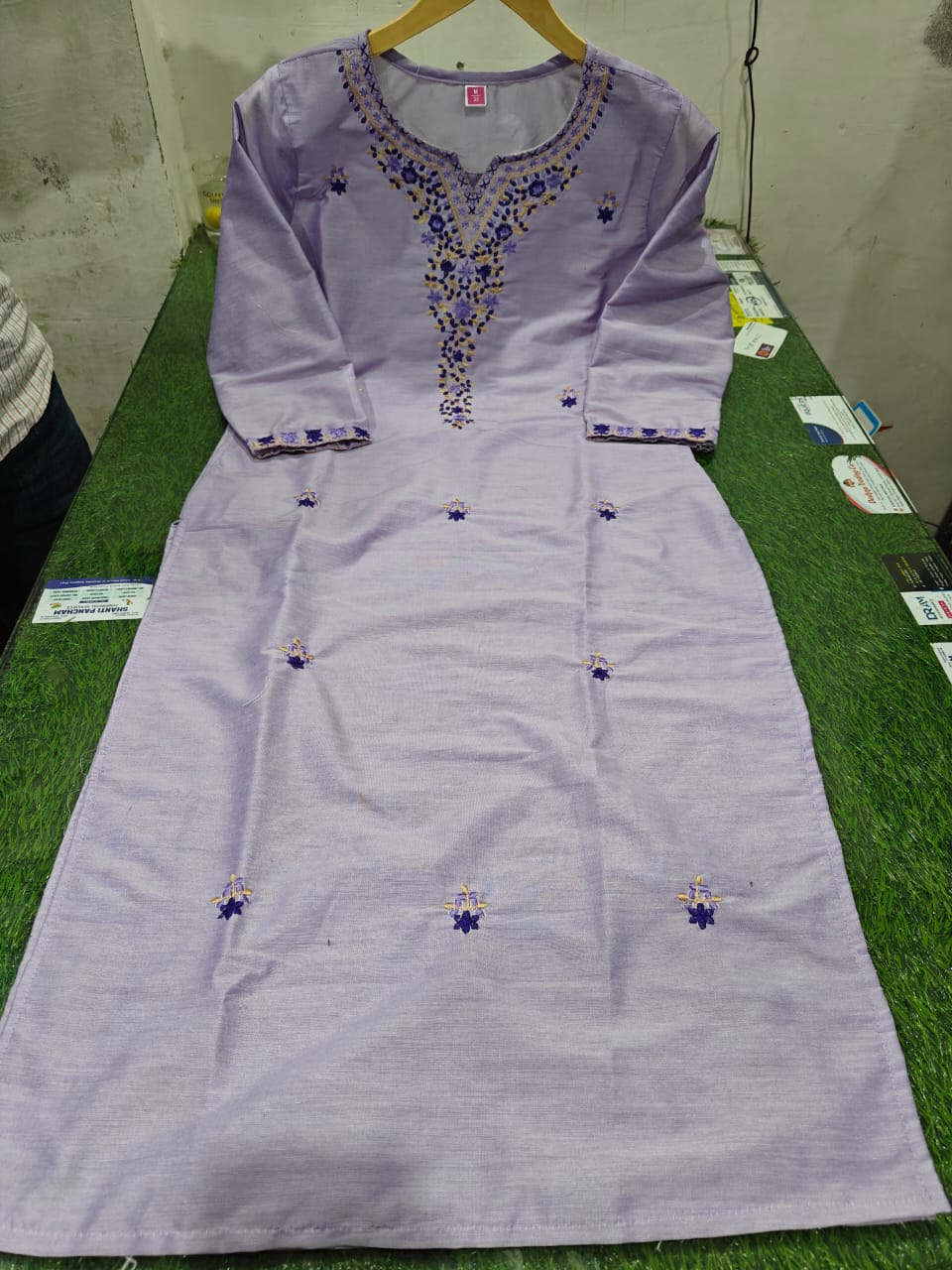 Women Purple Kurta Pant and Dupatta set