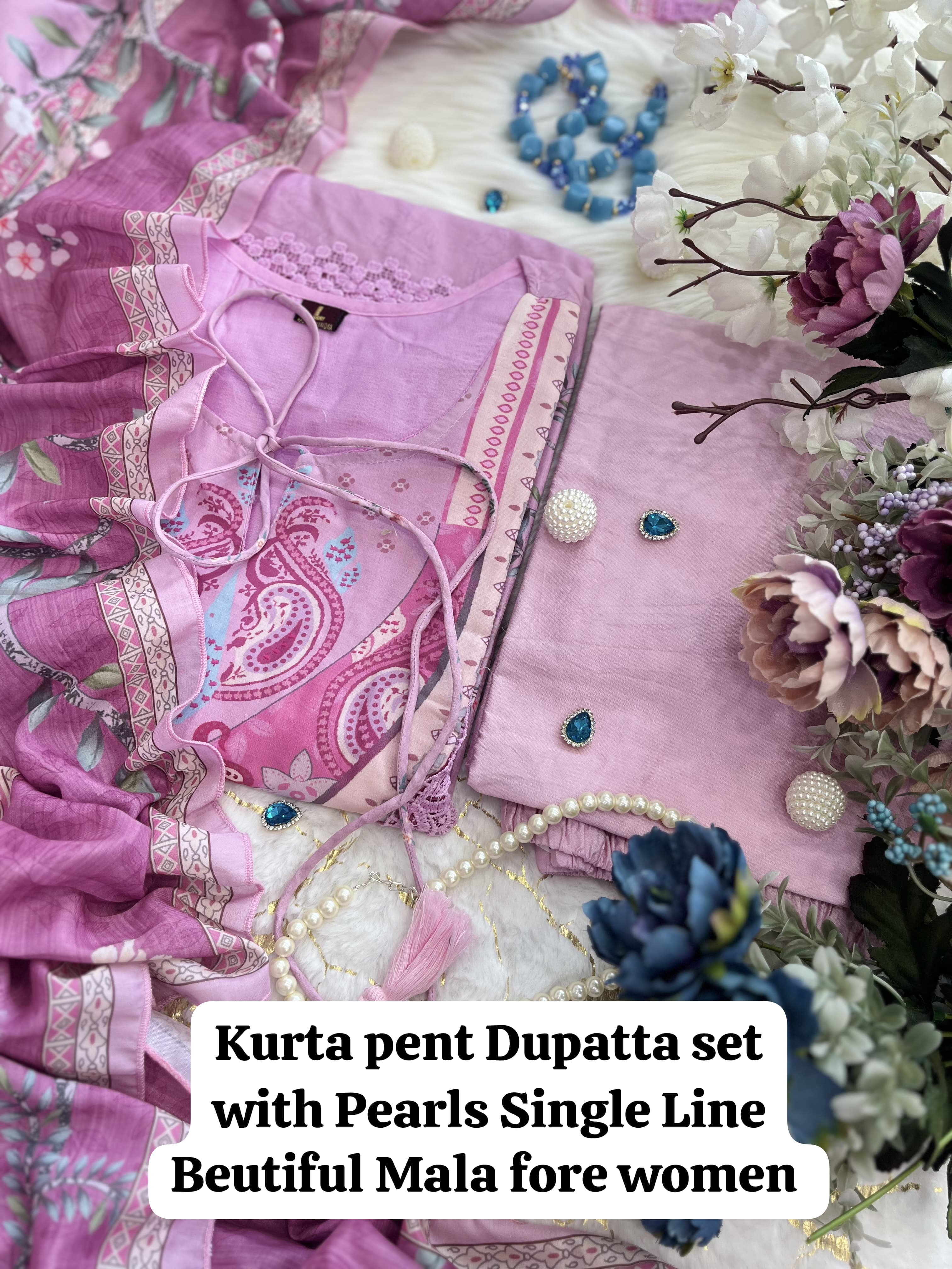 Women Pink Pakistani Dupatta set