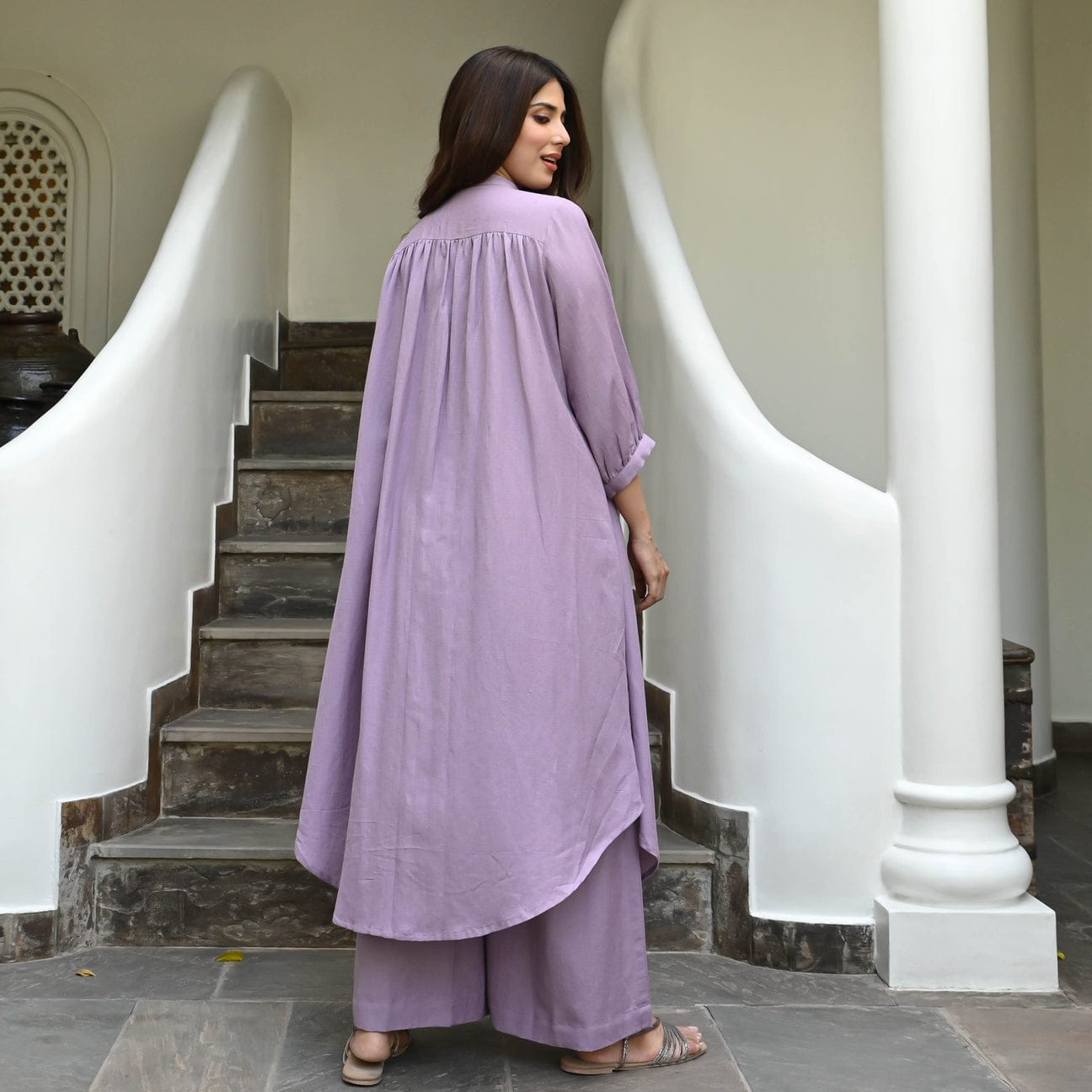 Women Adoring Lilac Kurta Pant set