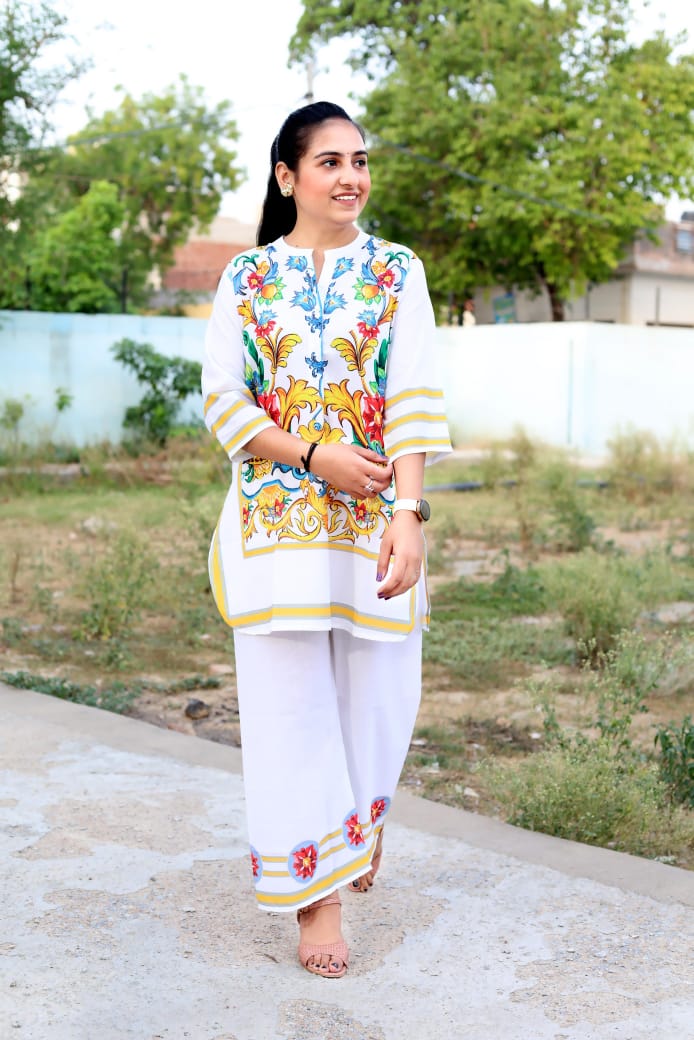 Women Multicolor Lilan Cotton Co-Ord set