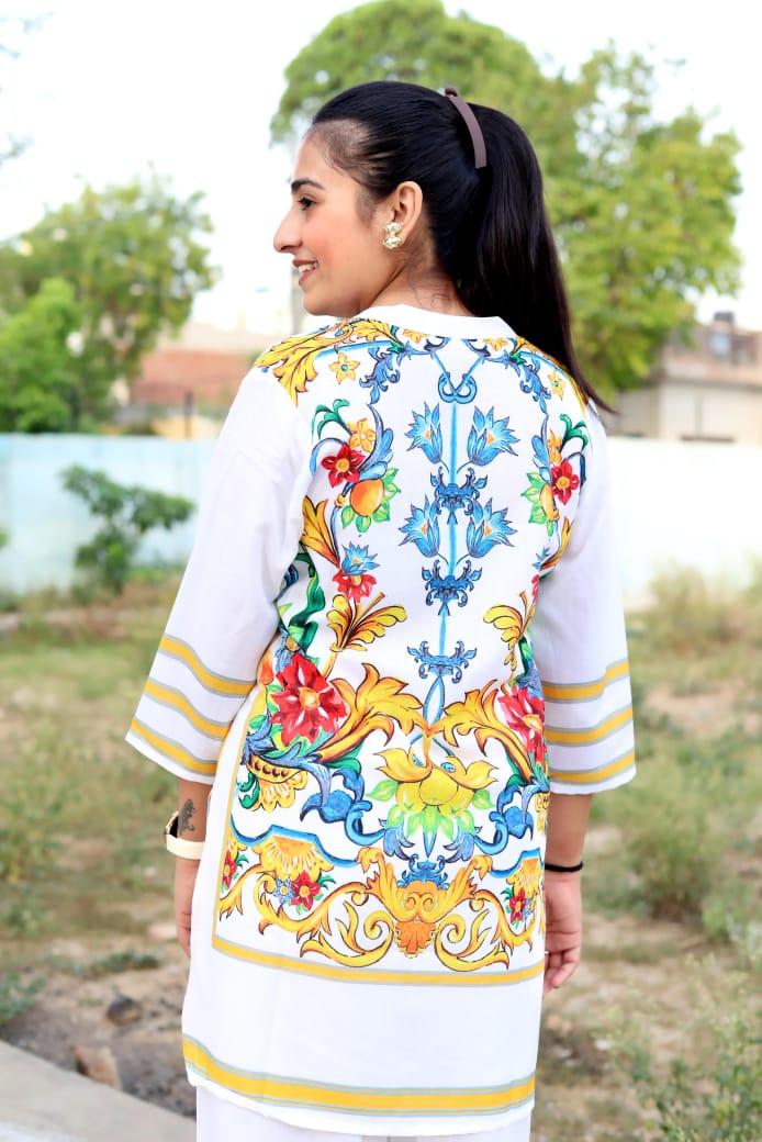 Women Multicolor Lilan Cotton Co-Ord set