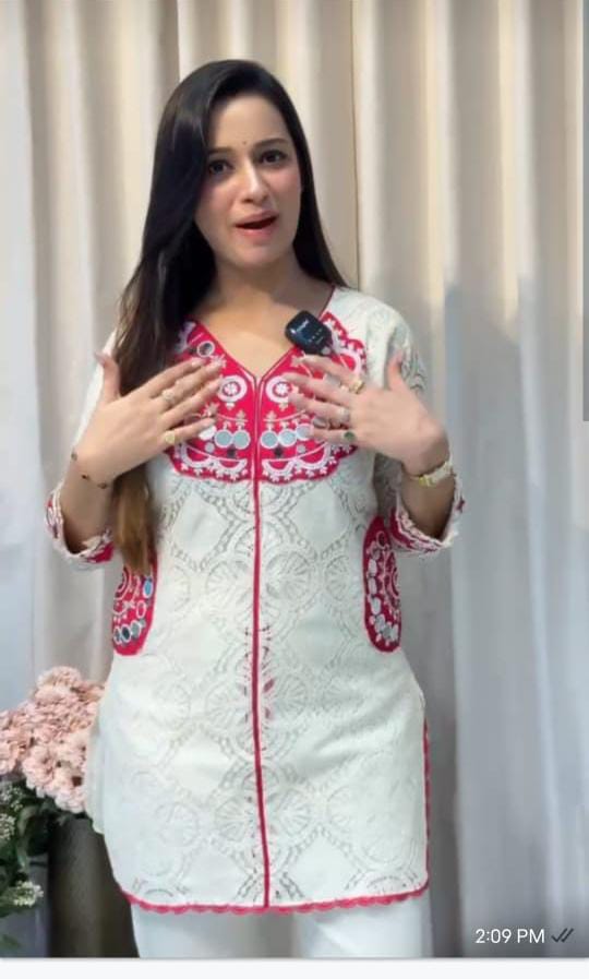 Women Pink Cotton Shiffle Co-Ord set