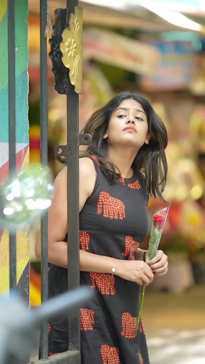 Women Black Elephant Cotton Kurta Palazzo set